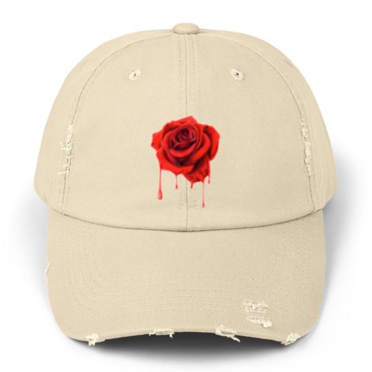Discover Painting the Roses Red Unisex Distressed Caps