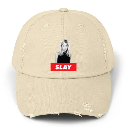 Discover Buffy The Vampire Slayer Unisex Distressed Caps, BTVS, Vintage Buffy Unisex Distressed Caps