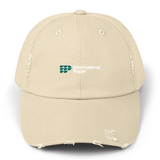 Discover International Paper-Logo Unisex Distressed Caps