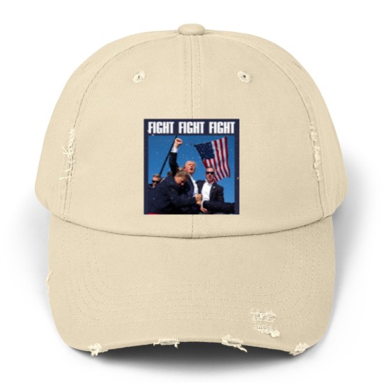 Discover Trump Fight Fight Fight - Trump Fight - Unisex Distressed Caps