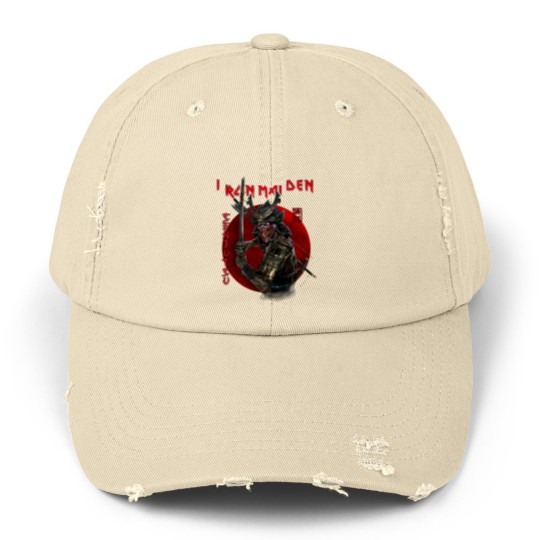 Discover iron maidenss Senjutsus eddie red circle Unisex Distressed Caps