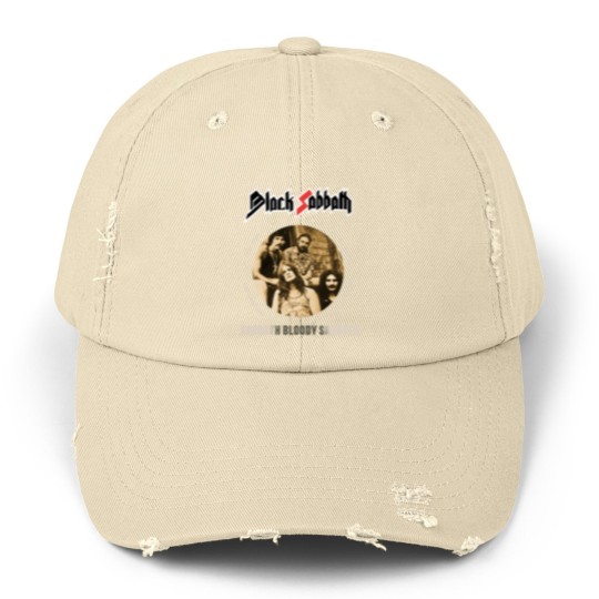 Discover Black Sabbath- Bloody Sabbath rock punk Unisex Distressed Caps
