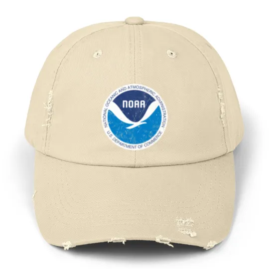 Discover NOAA National Oceanic & Atmospheric Administration Unisex Distressed Caps