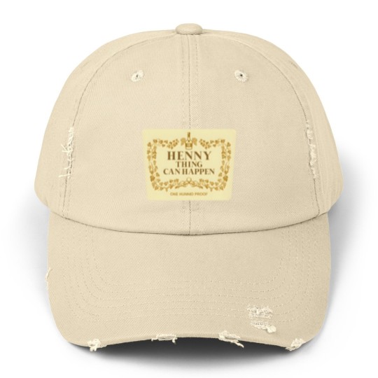 Discover Henny Thing Can Happen Label Family Chrismast Present Gift Unisex Distressed Caps