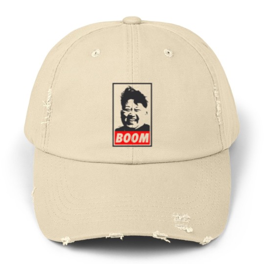 Discover Kim Jong Un Boom Unisex Distressed Caps