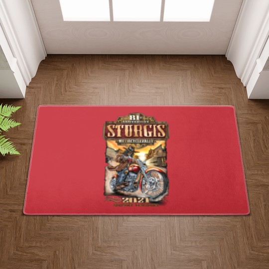 Discover 2021 Sturgis Motorcycle Rally 81st Anniversary Wild Bill Doormats