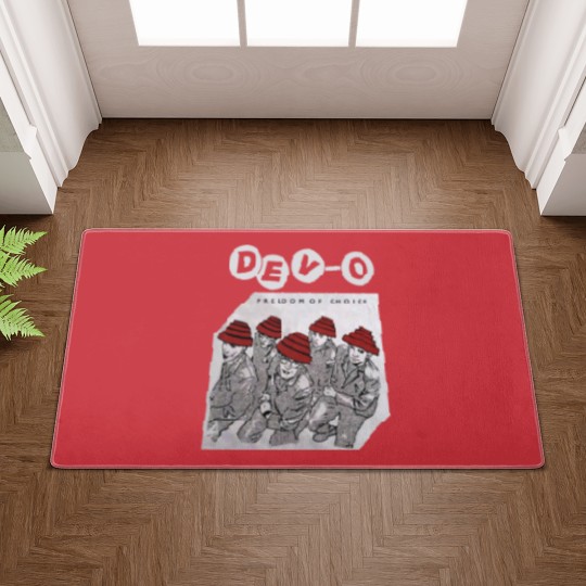 Discover Devo Band PREMIUM Doormats, Devo Freedom and Choice Doormats
