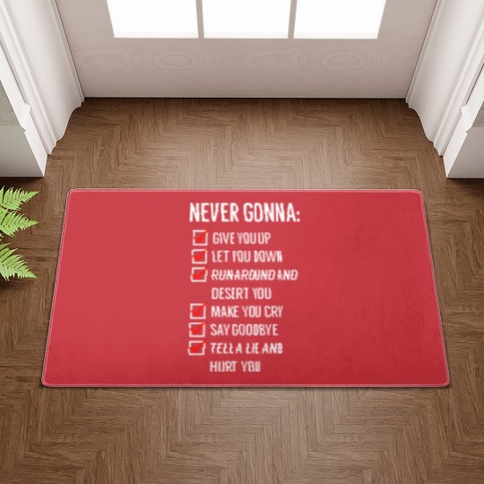 Discover Rick Astley - Never gonna give you Up Doormats