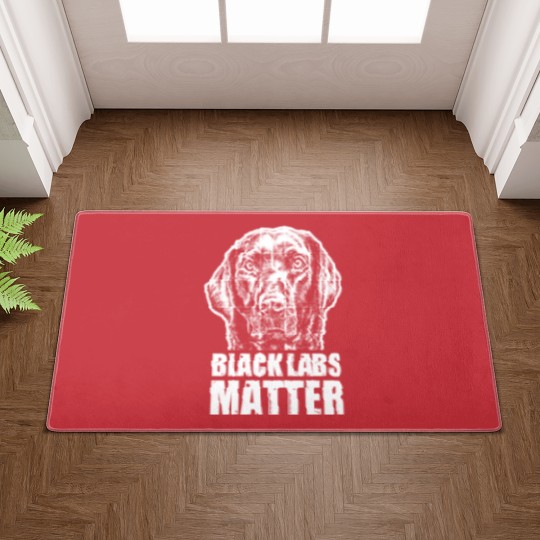Discover Black Labs Matter Funny Dog Animal Lover Doormats