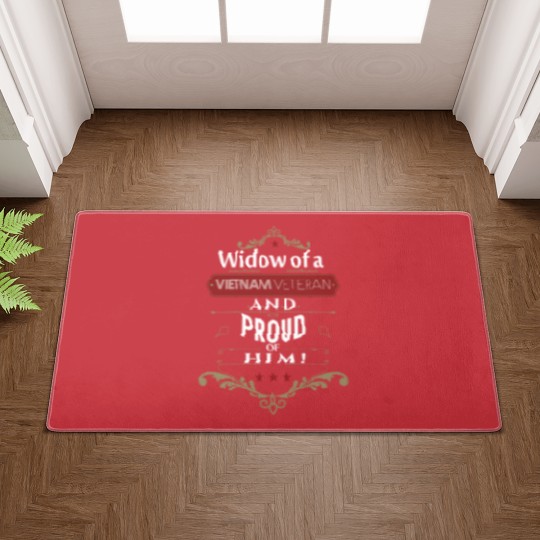 Discover Widow of a vietnam veteran and proud of him Doormats