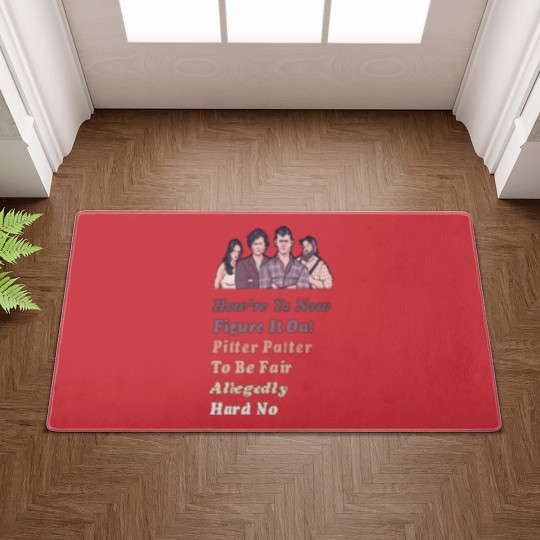 Discover How're Ya Now, Figure It Out, Pitter Patter, To Be Fair, Allegedly, Hard No - Letterkenny Parody - Letterkenny Quote - Doormats