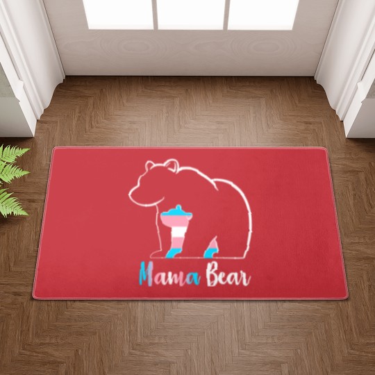 Discover LGBT Mama Bear Transgender Pride Equal Rights Rainbow Flag Doormats