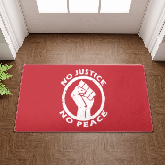 Discover no justice no peace Doormats