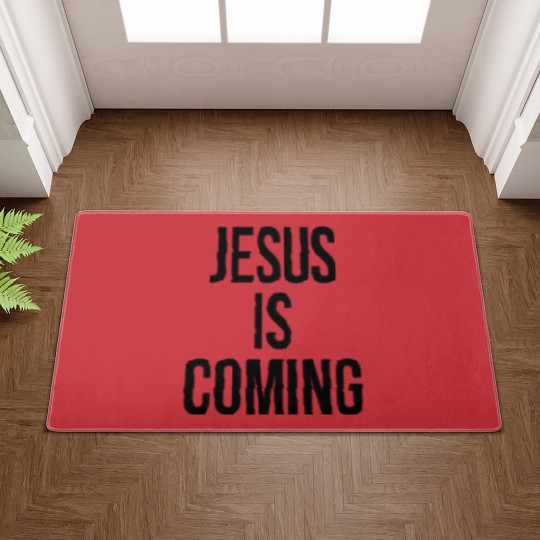 Discover JESUS IS COMING Doormats