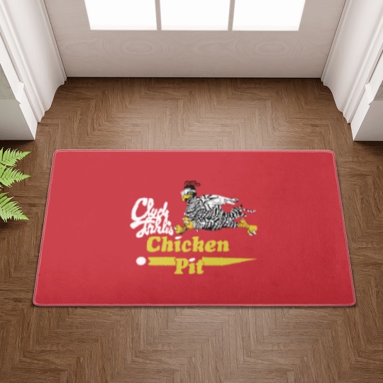 Discover Clyde Forkles Chicken Pit Gift Doormats