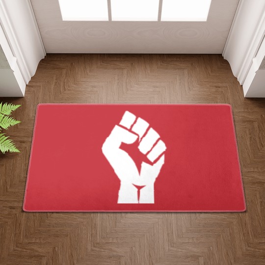 Discover Black Power Fist, black lives matter, civil rights - Black Power Fist - Doormats