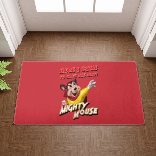 Discover Mighty Mouse, distressed - Mighty Mouse - Doormats
