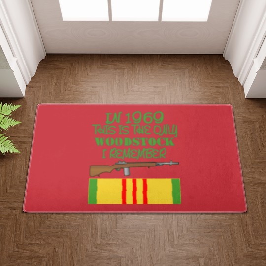 Discover In 1969 The Only Woodstock I Remember Vietnam Doormats