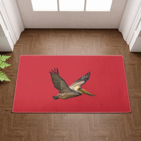 Discover Brown Pelican In Flight Doormats