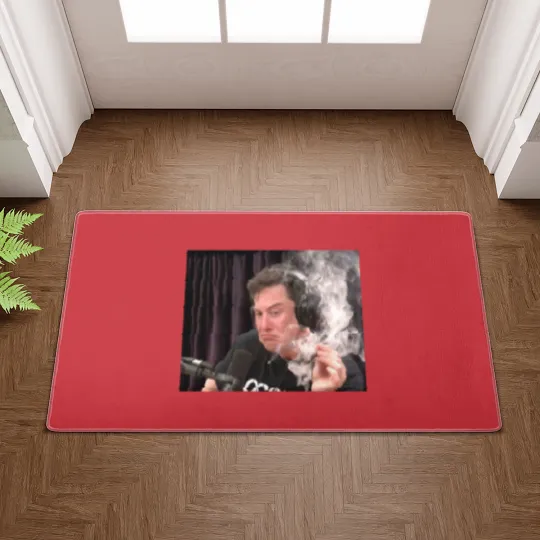 Discover Pfnetie  Elon Musk Smokes Short Sleeve Doormats
