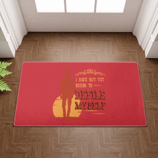 Discover western, western bear, doc holiday Doormats