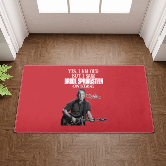 Discover SHUINIU Yes I Am Old But I Saw Bruce-Springsteen On Stage Doormats Vintage Gift Black