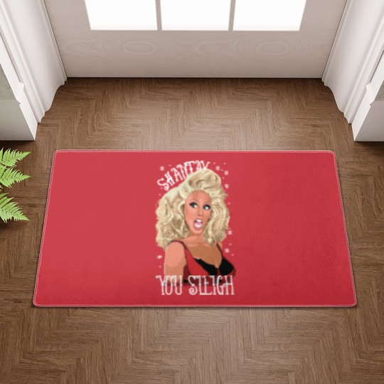 Discover Shantay You Sleigh Christmas Jumper  Drag Queen Ladies Red Xmas Sweater Doormats