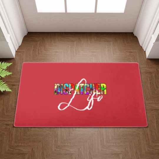 Discover Dispatcher Life for Men Women 911 Dispatching Gift Doormats