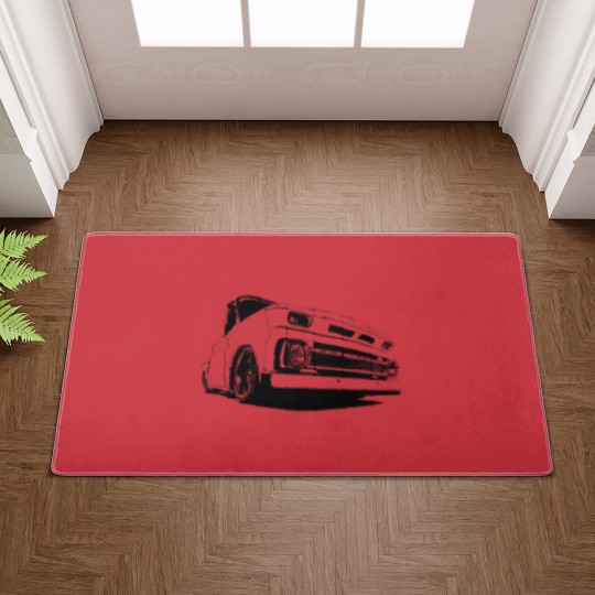Discover 1965 Chevy C-10 Pickup - stylized monochrome - C 10 - Doormats