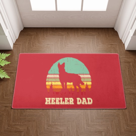 Discover Australian Cattle Dog Red Blue Pet Heeler Dad Cute Mens Gift Doormats