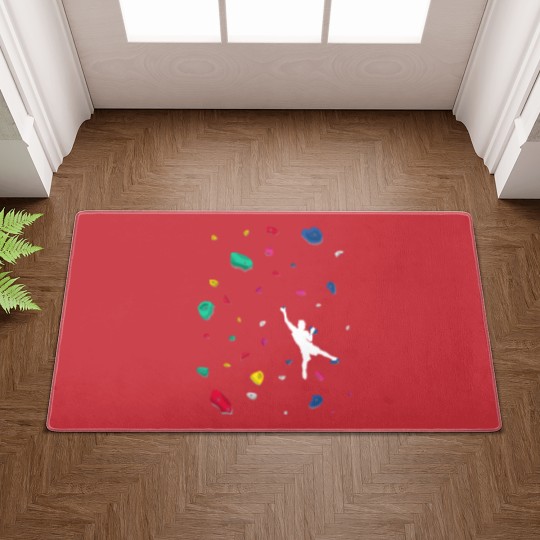 Discover Climbing Boulder Wall Rock Climber Bouldering Doormats