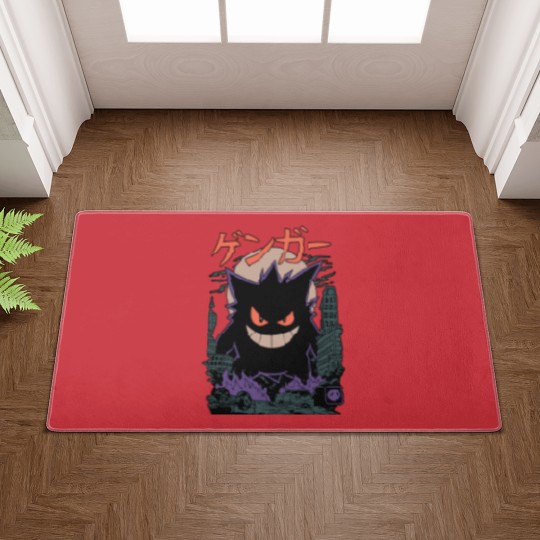 Discover Gengar Japanese Style Doormats | Movie Film Nerd Gaming Anime Novelty Funny