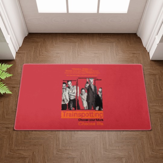 Discover Vintage Doormats Trainspotting NATURAL color Men Woman Unisex Doormats