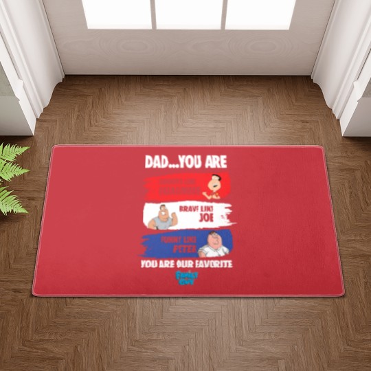 Discover Family Guy Doormats, Smooth Like Quagmire Doormats, Brave Like Joe Doormats