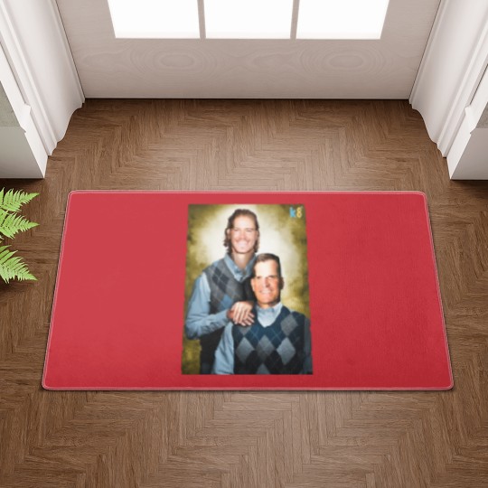 Discover Streetwear - Football Justin Herbert and Jim Harbaugh Doormats