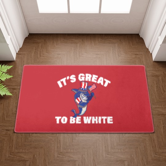 Discover Its Great To Be White Shark Funny Sharks Gift - Its Great To Be White Shark - Doormats