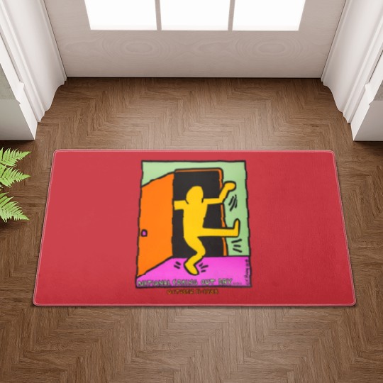 Discover vintage keith haring 1988 Doormats national coming out day