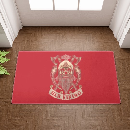 Discover her viking his shieldmaiden couple t Doormats