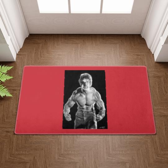 Discover Incredible Hulk watercolour painting Doormats