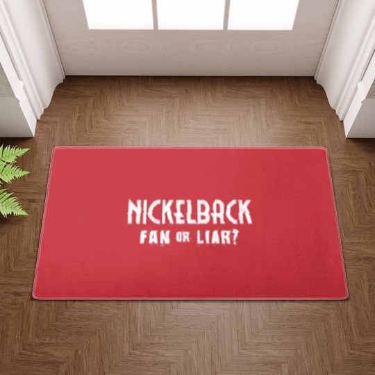 Discover Nickelback Fan or Liar? Doormats. Gift for Him, Gift for Her