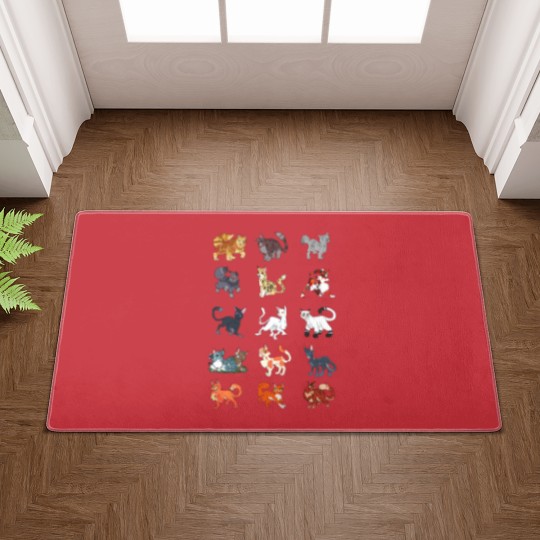 Discover Warrior cats pattern 1 Doormats