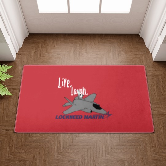 Discover Live, Laugh, Lockheed Martin Unisex Doormats