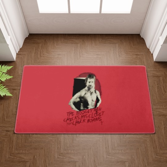 Discover Vintage Chuck Norris The Boogeyman Movie Actors Black Doormats