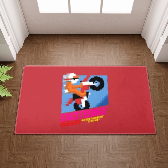 Discover NES Excitebike Transparent Doormats