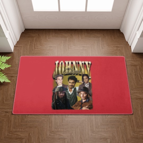 Discover Maglietta Johnny Depp retr, Johnny Depp pirata Doormats