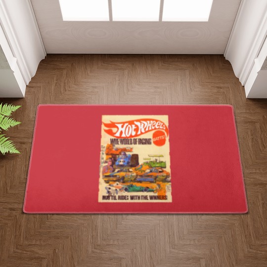 Discover Hot Wheels Vintage Wide World of Racing Doormats