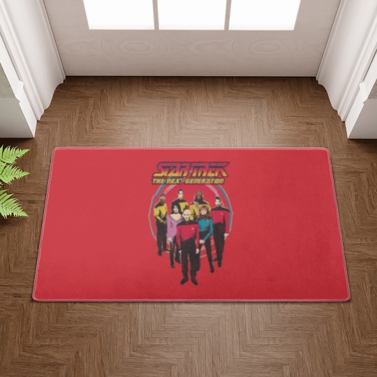 Discover Stars Trek The Next Generation Vintage Distressed Bridge Crew Doormats
