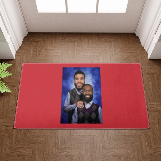 Discover Jayson Tatum and Jaylen Brown "Step Brothers" Portrait Doormats