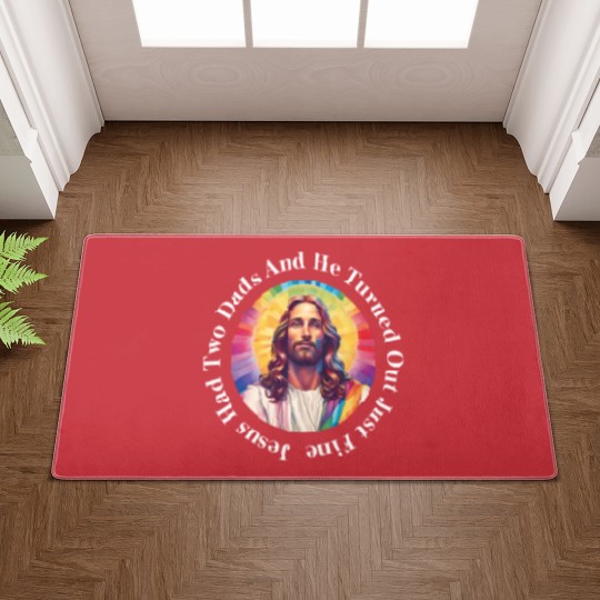 Discover Jesus Pride Doormats | LGBTQ+ Jesus | Gay Jesus Doormats | Gay Jesus
