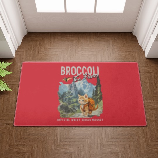 Discover Broccoli the Fierce Doormats, Sworn Protector of the Quest Squad Doormats, Fourth Wing Inspired